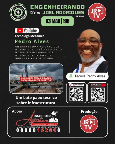 Presidente do Sindicato participará do programa Engenheirando
