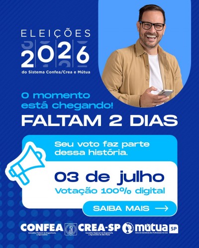 As eleições do Sistema Confea, Crea e Mútua estão chegando: votação será nesta sexta, 3 de julho