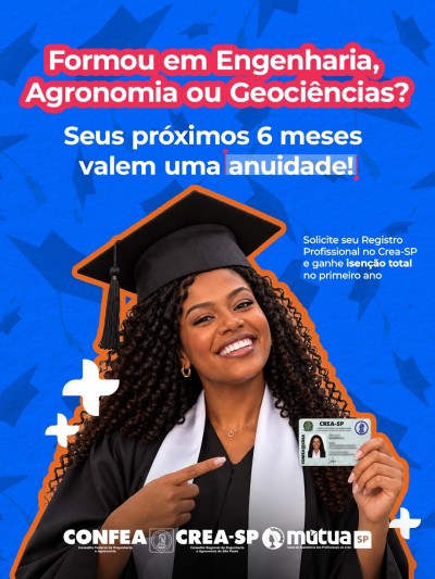 Anuidade Zero no Crea-SP