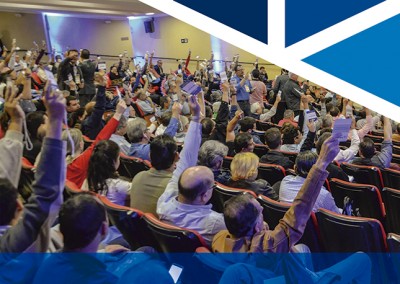 Sindicato presente no SEFISC, Congresso de Profissionais e Colégio de Inspetores, em Olímpia/SP