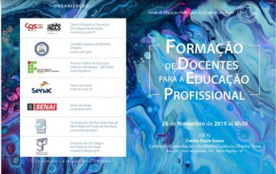 Sindicato e outras instituições promoverão Fórum da Educação Profissional do Estado de São Paulo