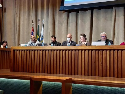 Membros do Sindicato presentes na Plenária de setembro do Crea-SP