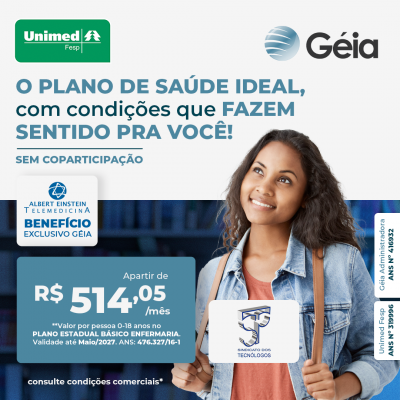Géia: Tecnólogos têm acesso a condições especiais em plano de saúde da Unimed Fesp