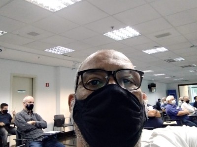 Presidente do Sindicato na reunião da CEEMM do Crea-SP