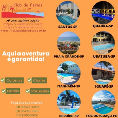 Club de Férias: benefícios para os associados do Sindicato